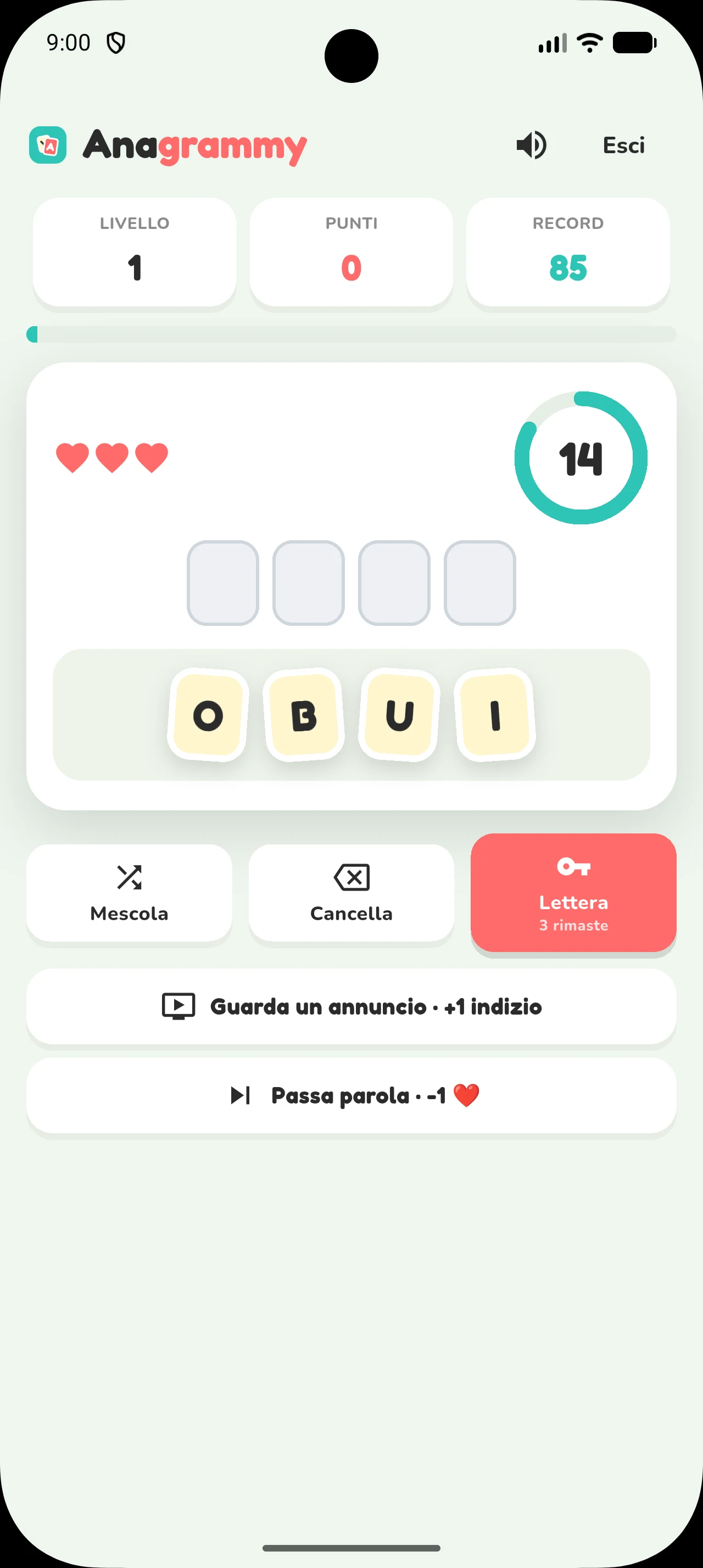 Anagrammy screenshot