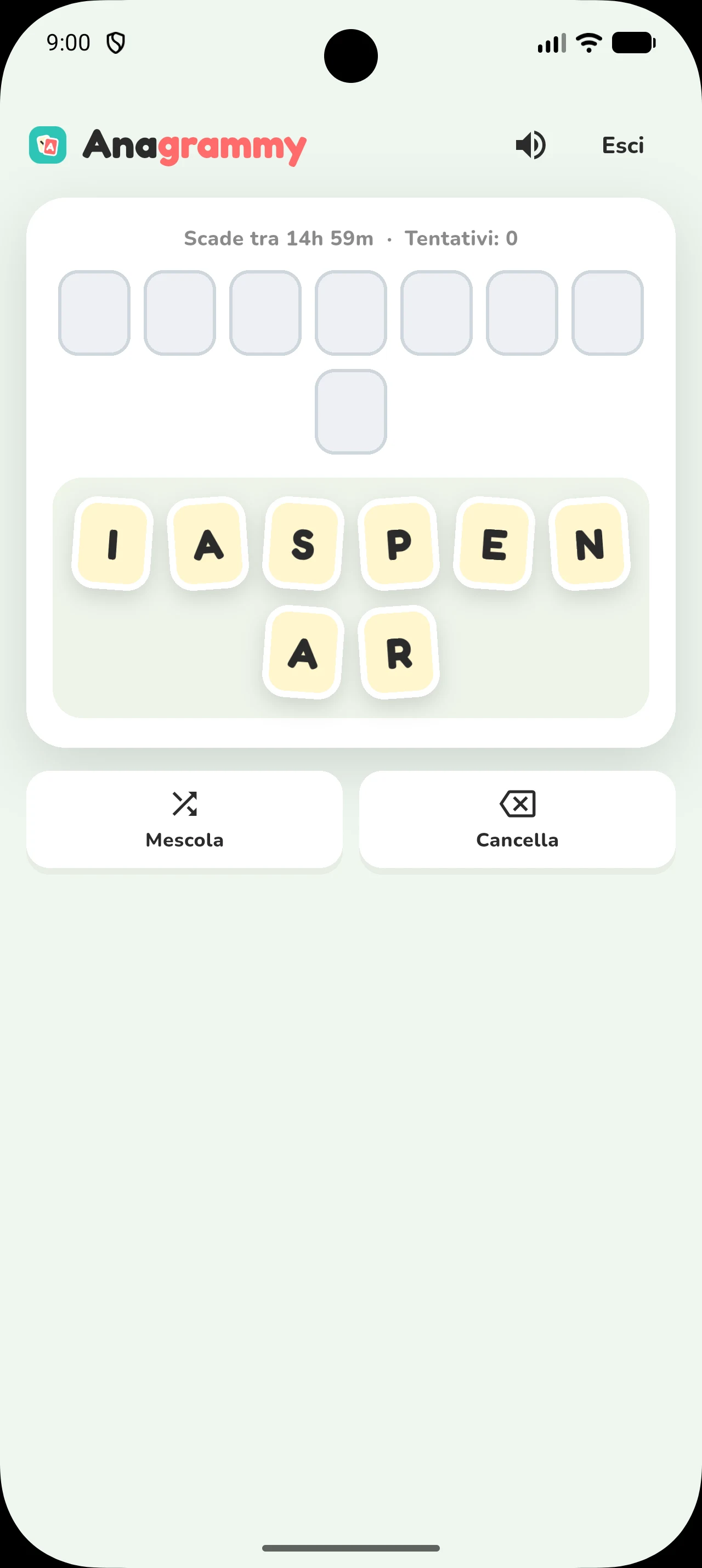 Anagrammy screenshot