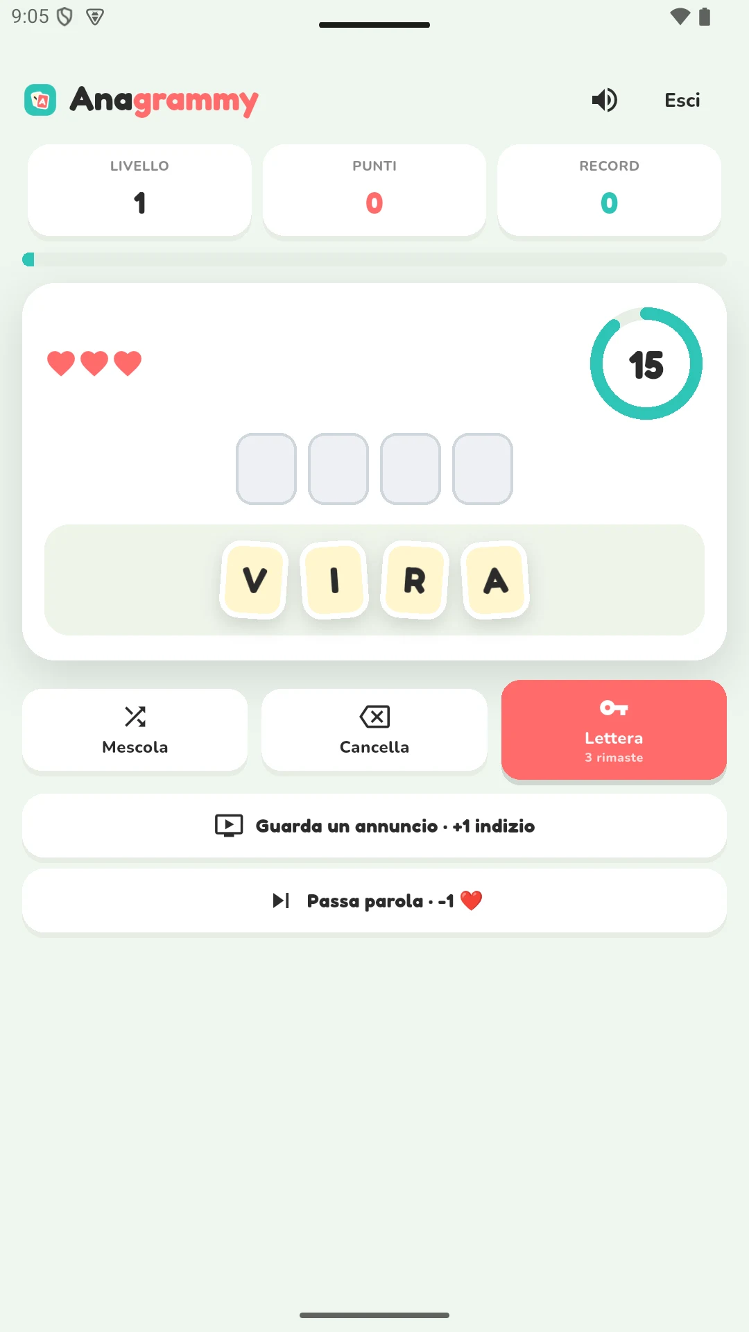 Anagrammy screenshot